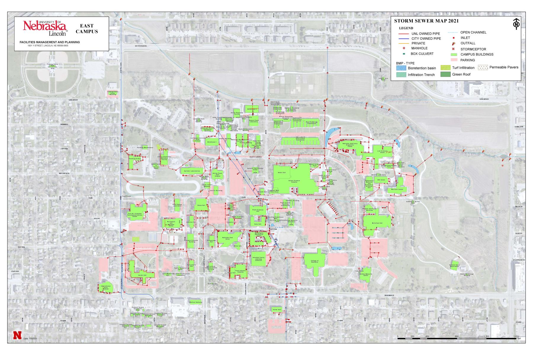 Stormwater Management at UNL | Environmental Health & Safety | Nebraska