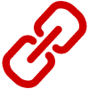 Three interconnected chain links.