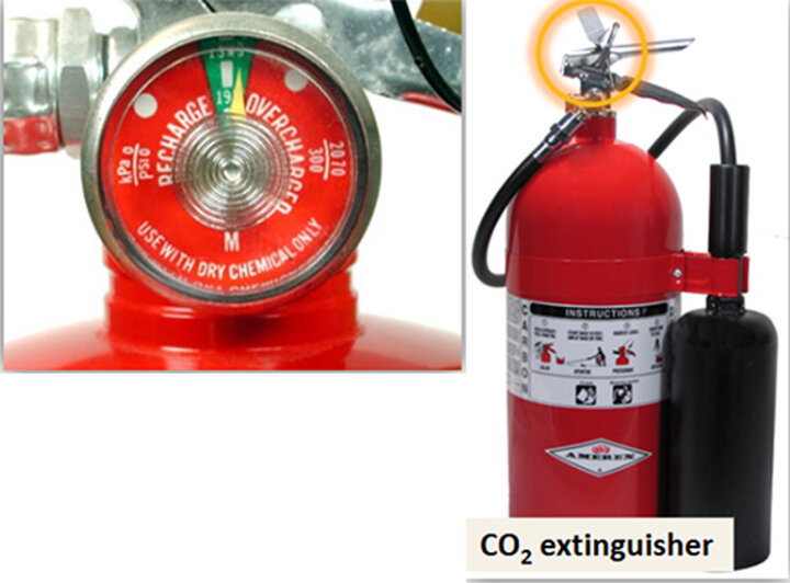 Fire extinguisher not charged