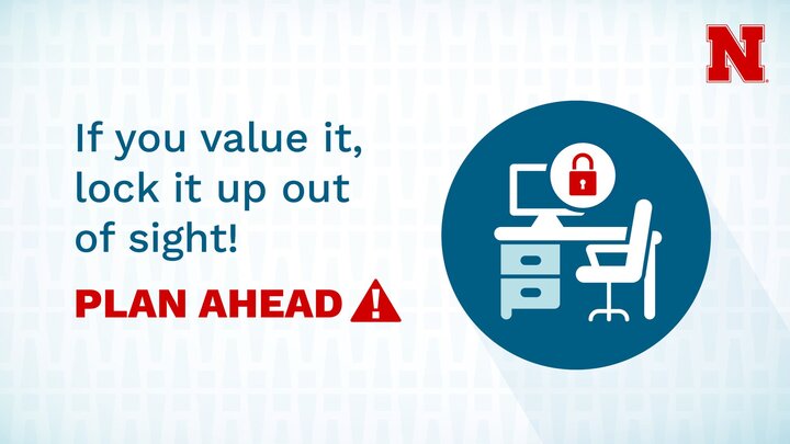 PLAN AHEAD GRAPHIC IF YOU VALUE IT LOCK IT UP OUT OF SIGHT