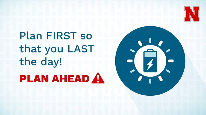 PLAN AHEAD GRAPHIC PLAN FIRST SO THAT YOU LAST THE DAY