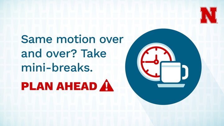 PLAN AHEAD GRAPHIC SAME MOTION OVER AND OVER TAKE MINI-BREAKS