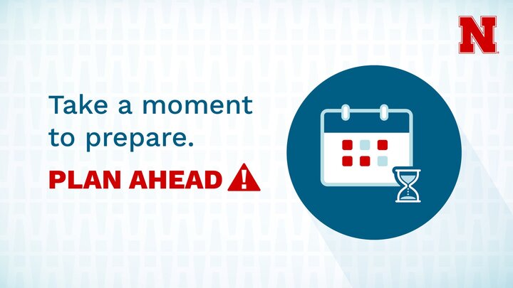 PLAN AHEAD GRAPHIC TAKE A MOMENT TO PREPARE